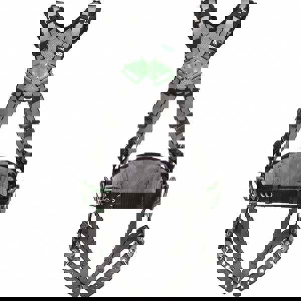 Fall Protection Harnesses: 400 Lb, Vest Style, Size 2X-Large, Polyester