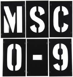 3 Inch Characters, PVC Plastic Stencil Set