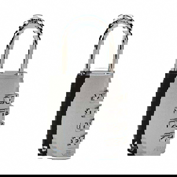 Lockout Padlock: Keyed Different, Steel, Steel Shackle, Black & Silver