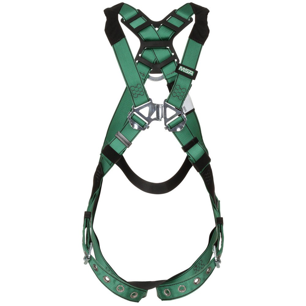 Fall Protection Harnesses: 400 Lb, Vest Style, Size X-Small, Polyester, Back