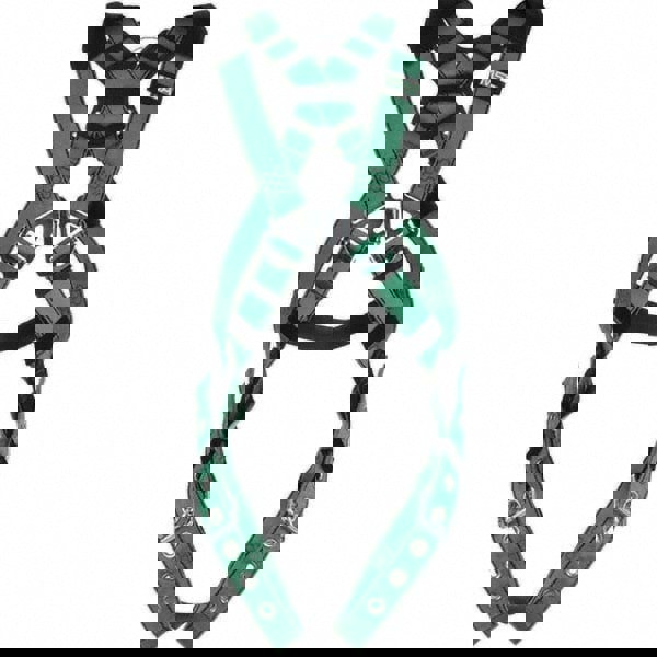 Fall Protection Harnesses: 400 Lb, Vest Style, Size X-Large, Polyester, Back & Hips