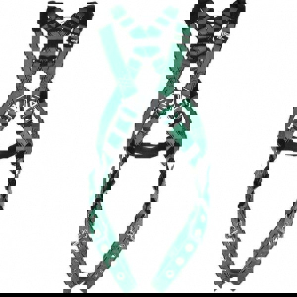 Fall Protection Harnesses: 400 Lb, Vest Style, Size 2X-Large, Polyester, Back & Hips