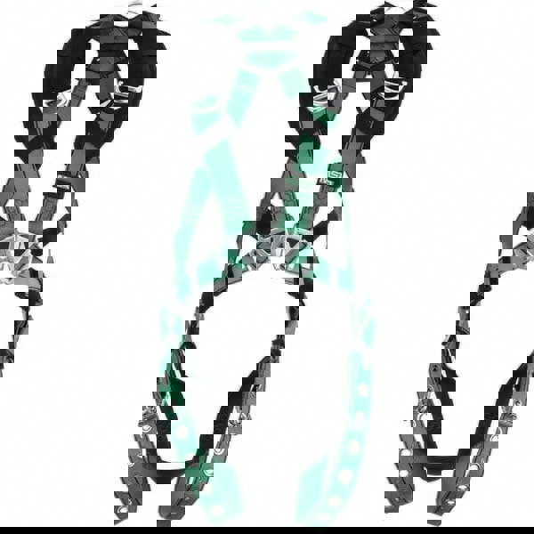 Fall Protection Harnesses: 400 Lb, Vest Style, Size X-Small, Polyester, Back & Hips