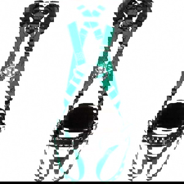 Fall Protection Harnesses: 400 Lb, Vest Style, Size Standard, Polyester, Back & Hips