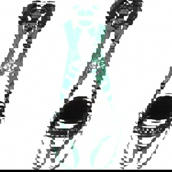 Fall Protection Harnesses: 400 Lb, Vest Style, Size X-Large, Polyester, Back & Hips