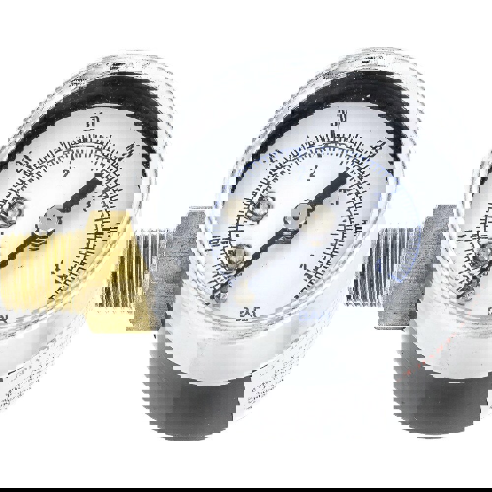 Pressure Gauges; Gauge Type: Utility Gauge ; Scale Type: Dual ; Accuracy (%): 3-2-3% ; Dial Type: Analog ; Thread Type: NPT ; Bourdon Tube Material: Bronze