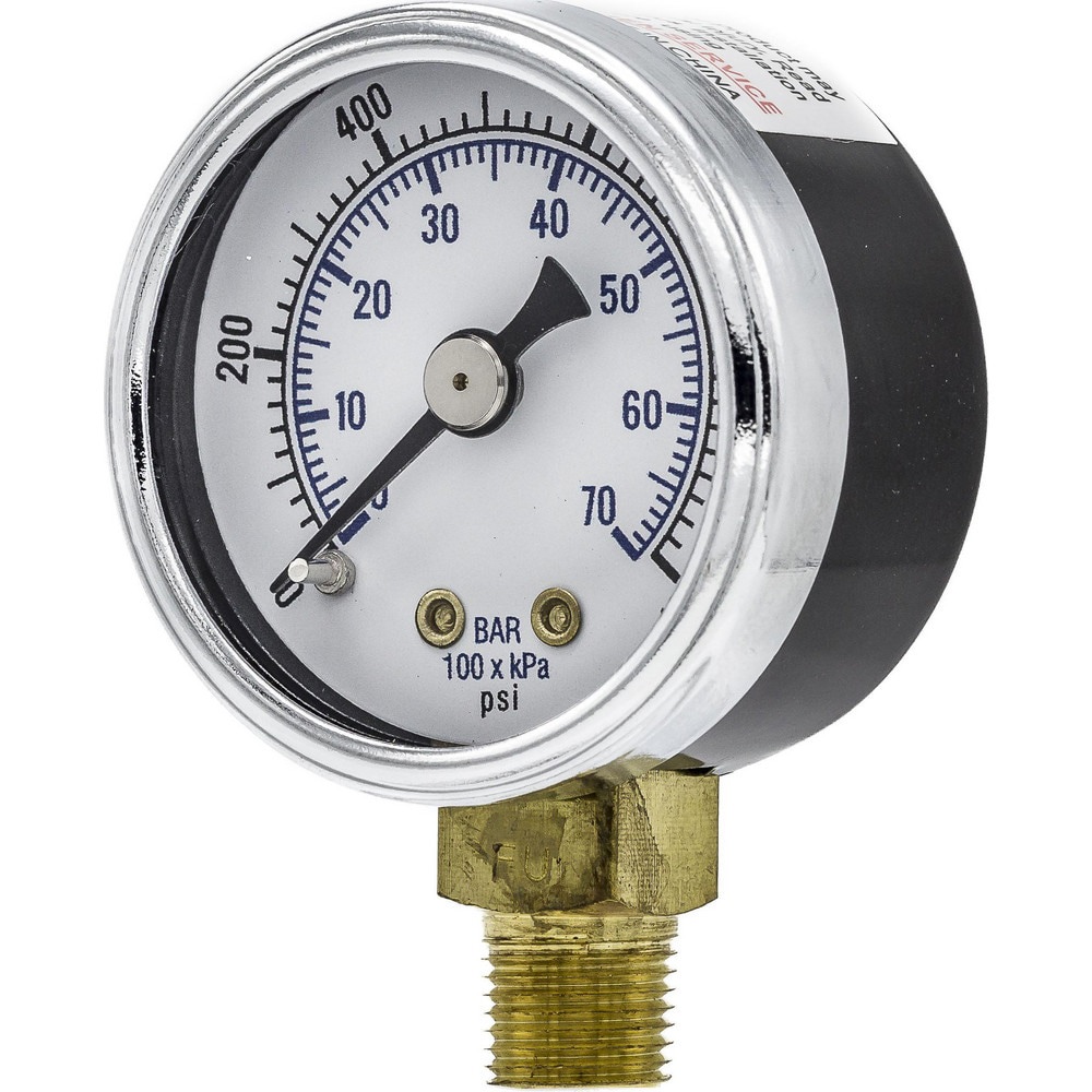 Pressure Gauges; Gauge Type: Utility Gauge ; Scale Type: Dual ; Accuracy (%): 3-2-3% ; Dial Type: Analog ; Thread Type: NPT ; Bourdon Tube Material: Bronze