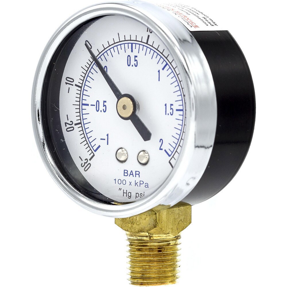 Pressure Gauges; Gauge Type: Utility Gauge ; Scale Type: Dual ; Accuracy (%): 3-2-3% ; Dial Type: Analog ; Thread Type: 1/4