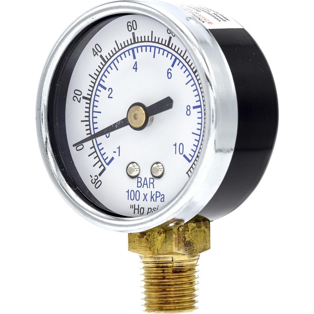 Pressure Gauges; Gauge Type: Utility Gauge ; Scale Type: Dual ; Accuracy (%): 3-2-3% ; Dial Type: Analog ; Thread Type: 1/4