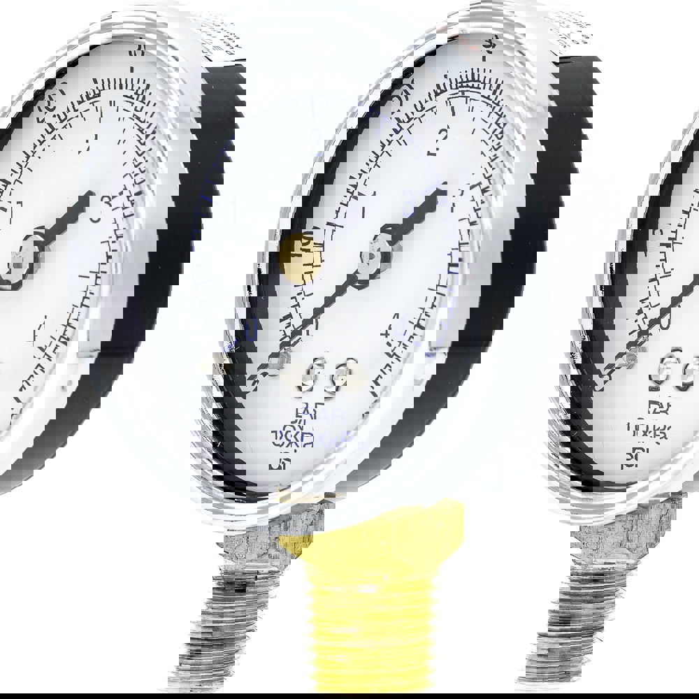 Pressure Gauges; Gauge Type: Utility Gauge ; Scale Type: Dual ; Accuracy (%): 3-2-3% ; Dial Type: Analog ; Thread Type: 1/4