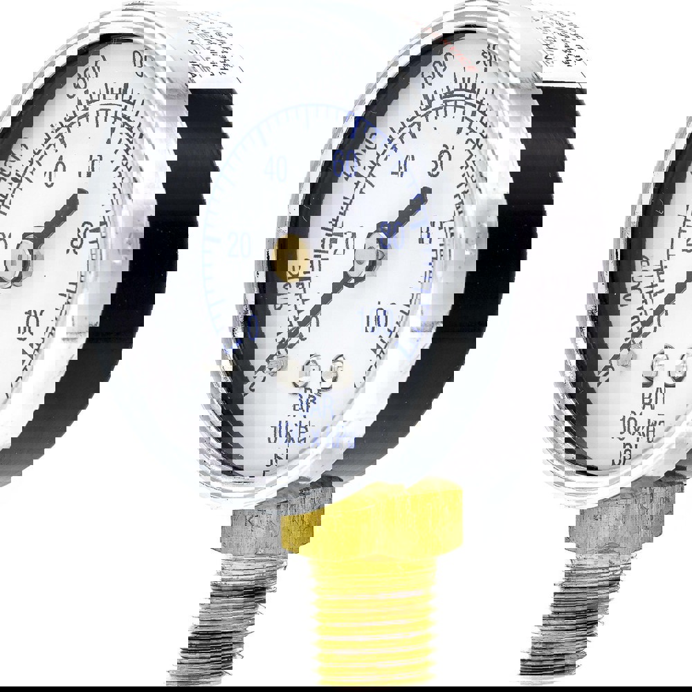 Pressure Gauges; Gauge Type: Utility Gauge ; Scale Type: Dual ; Accuracy (%): 3-2-3% ; Dial Type: Analog ; Thread Type: 1/4