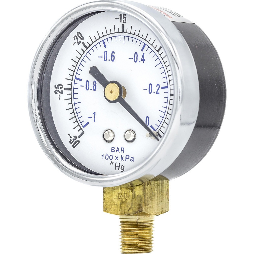 Pressure Gauges; Gauge Type: Utility Gauge ; Scale Type: Dual ; Accuracy (%): 3-2-3% ; Dial Type: Analog ; Thread Type: NPT ; Bourdon Tube Material: Bronze