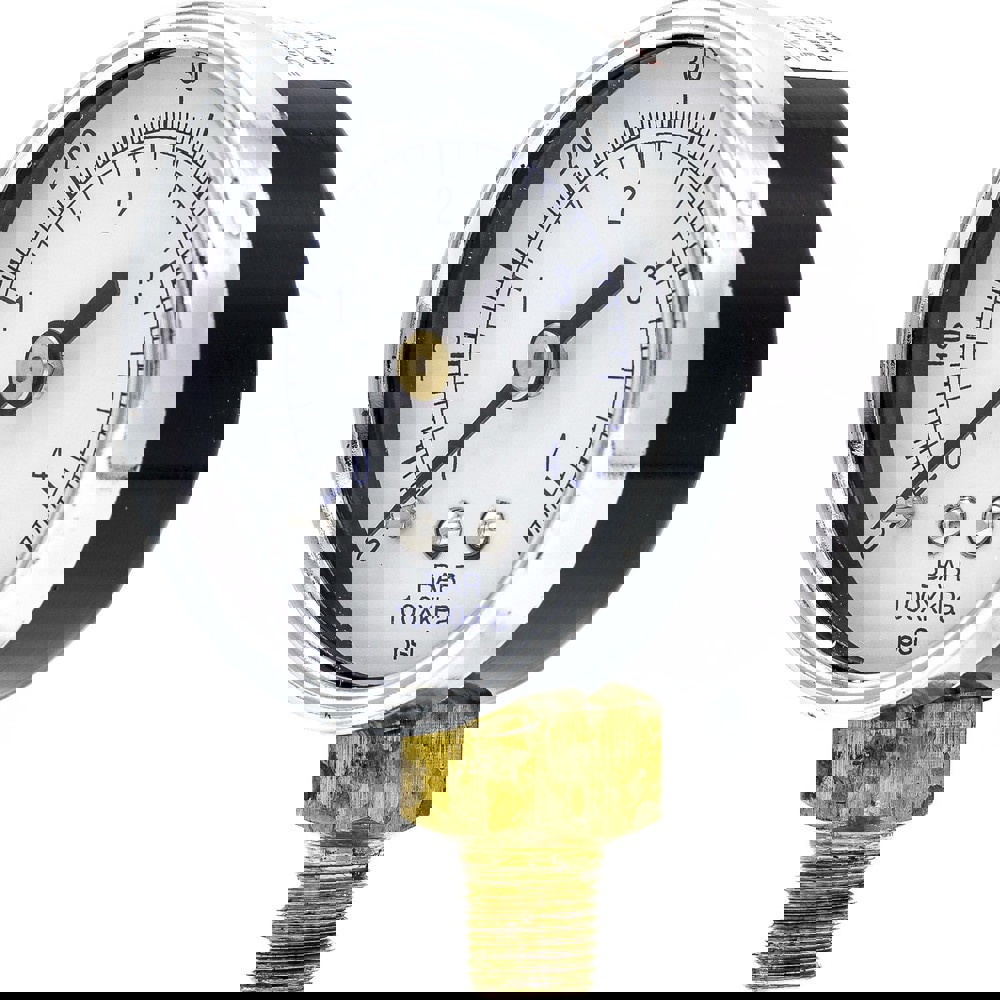 Pressure Gauges; Gauge Type: Utility Gauge ; Scale Type: Dual ; Accuracy (%): 3-2-3% ; Dial Type: Analog ; Thread Type: NPT ; Bourdon Tube Material: Bronze