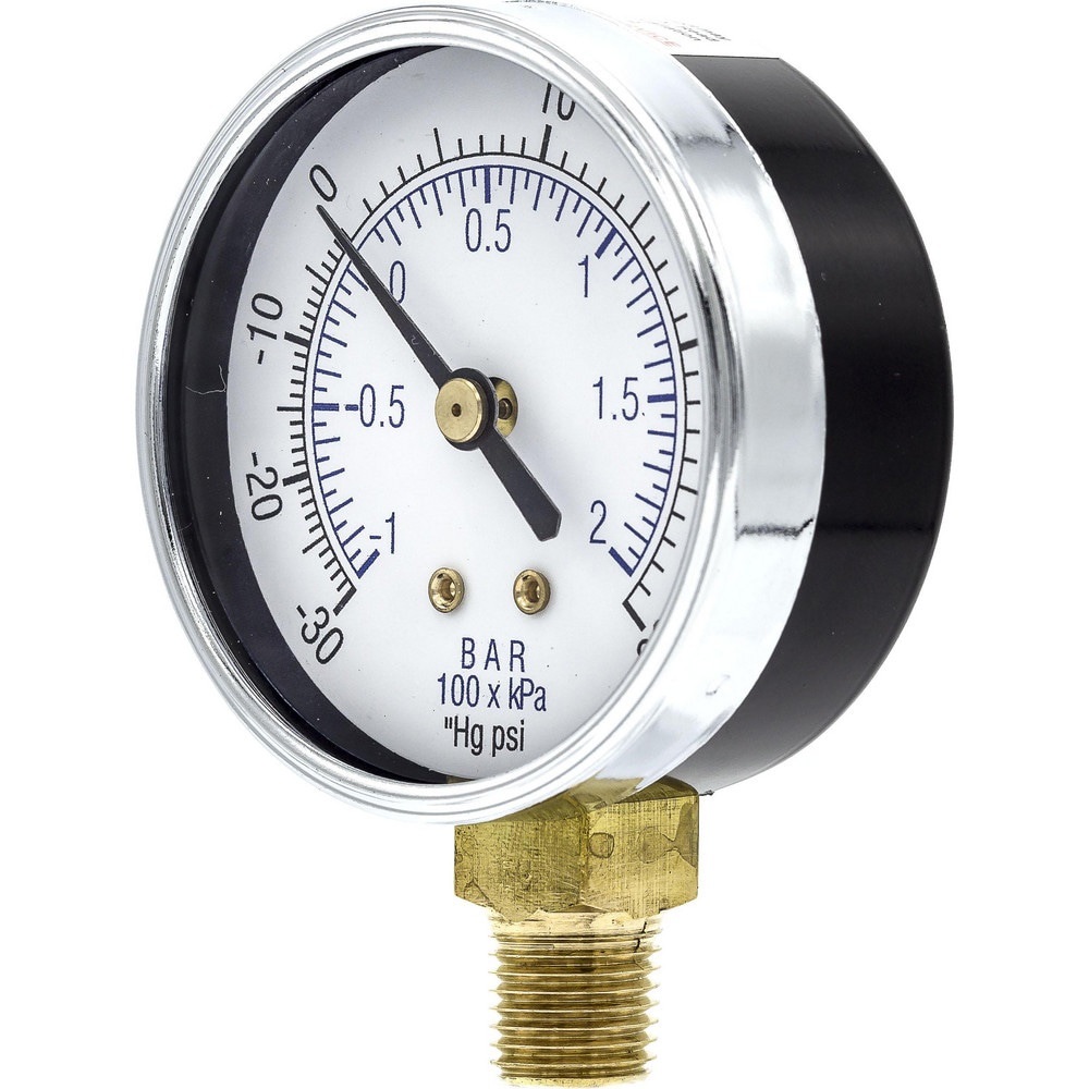 Pressure Gauges; Gauge Type: Utility Gauge ; Scale Type: Dual ; Accuracy (%): 3-2-3% ; Dial Type: Analog ; Thread Type: 1/4