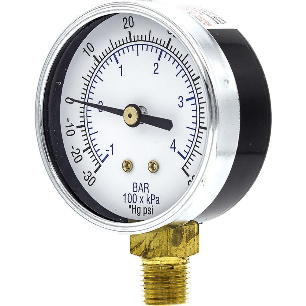 Pressure Gauges; Gauge Type: Utility Gauge ; Scale Type: Dual ; Accuracy (%): 3-2-3% ; Dial Type: Analog ; Thread Type: 1/4