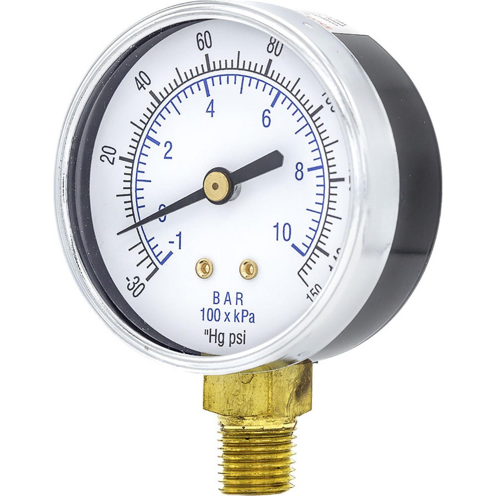 Pressure Gauges; Gauge Type: Utility Gauge ; Scale Type: Dual ; Accuracy (%): 3-2-3% ; Dial Type: Analog ; Thread Type: 1/4