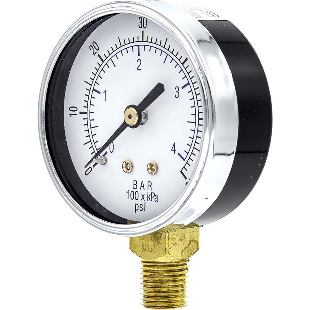 Pressure Gauges; Gauge Type: Utility Gauge ; Scale Type: Dual ; Accuracy (%): 3-2-3% ; Dial Type: Analog ; Thread Type: 1/4