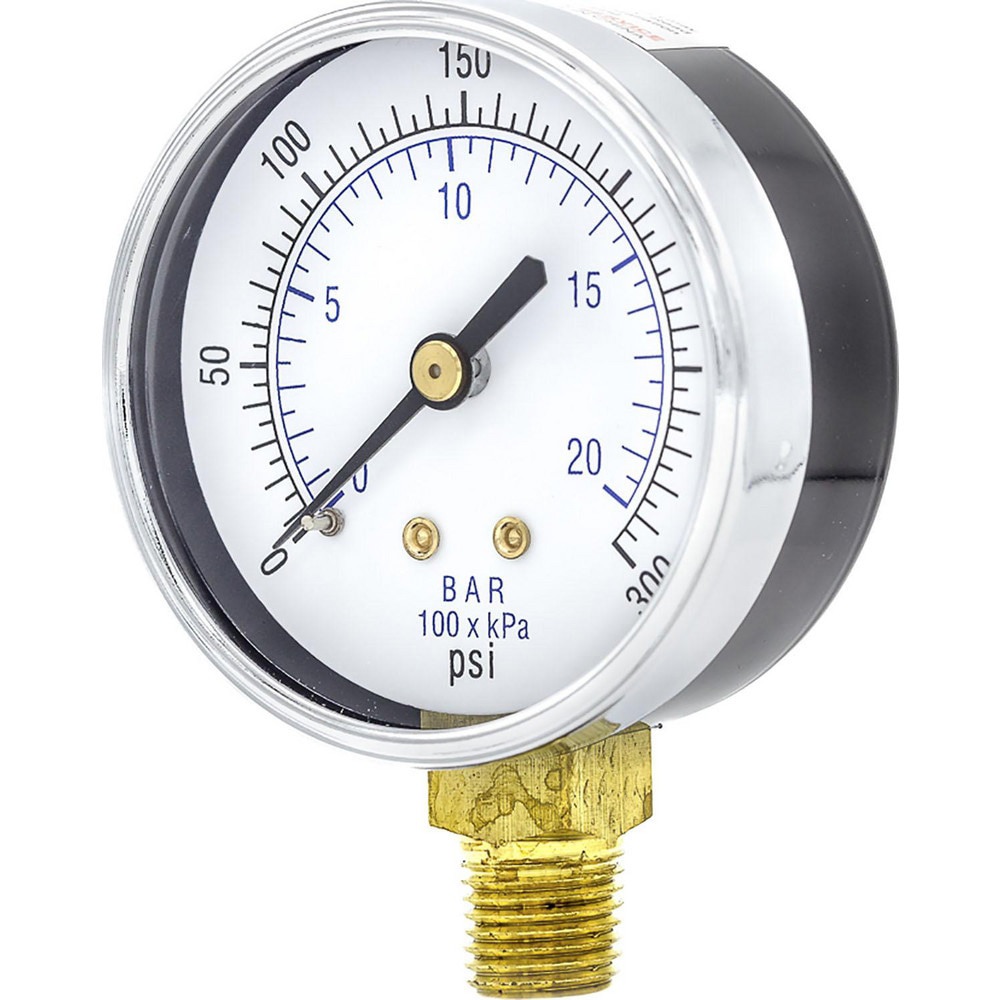 Pressure Gauges; Gauge Type: Utility Gauge ; Scale Type: Dual ; Accuracy (%): 3-2-3% ; Dial Type: Analog ; Thread Type: 1/4