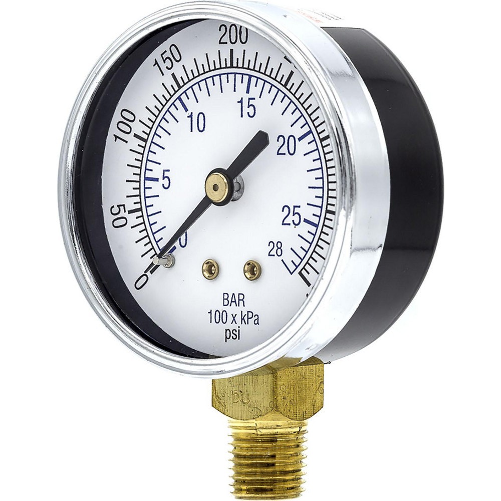 Pressure Gauges; Gauge Type: Utility Gauge ; Scale Type: Dual ; Accuracy (%): 3-2-3% ; Dial Type: Analog ; Thread Type: 1/4