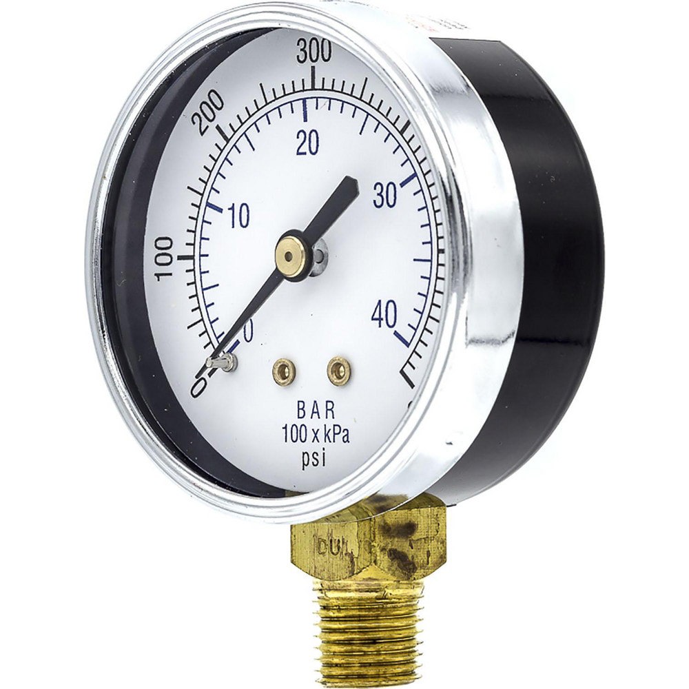 Pressure Gauges; Gauge Type: Utility Gauge ; Scale Type: Dual ; Accuracy (%): 3-2-3% ; Dial Type: Analog ; Thread Type: 1/4