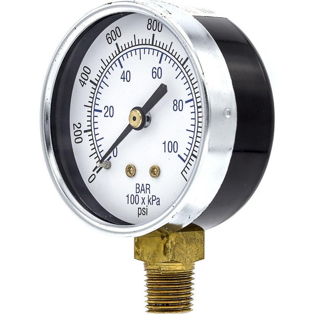 Pressure Gauges; Gauge Type: Utility Gauge ; Scale Type: Dual ; Accuracy (%): 3-2-3% ; Dial Type: Analog ; Thread Type: 1/4