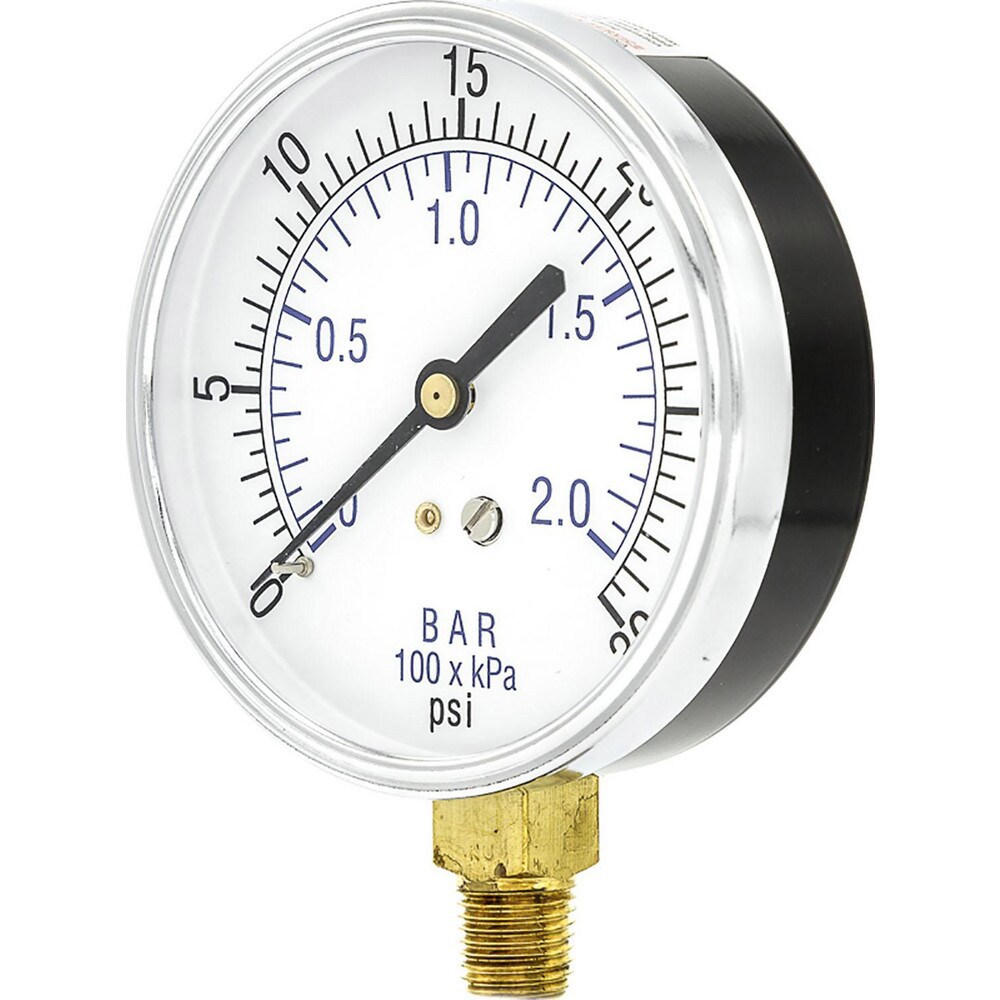 Pressure Gauges; Gauge Type: Utility Gauge ; Scale Type: Dual ; Accuracy (%): 3-2-3% ; Dial Type: Analog ; Thread Type: 1/4