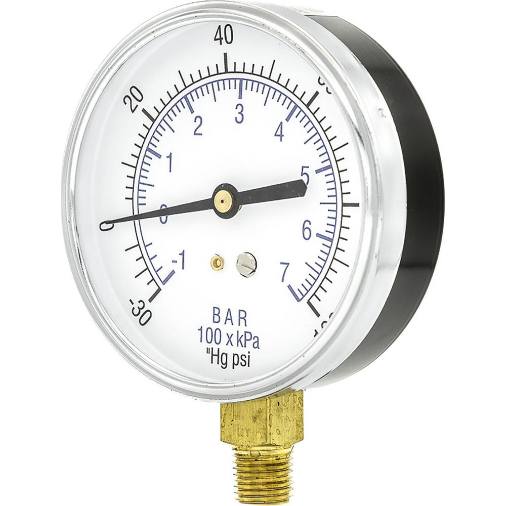 Pressure Gauges; Gauge Type: Utility Gauge ; Scale Type: Dual ; Accuracy (%): 3-2-3% ; Dial Type: Analog ; Thread Type: 1/4