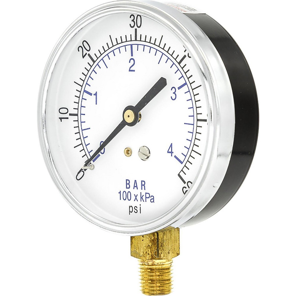 Pressure Gauges; Gauge Type: Utility Gauge ; Scale Type: Dual ; Accuracy (%): 3-2-3% ; Dial Type: Analog ; Thread Type: 1/4