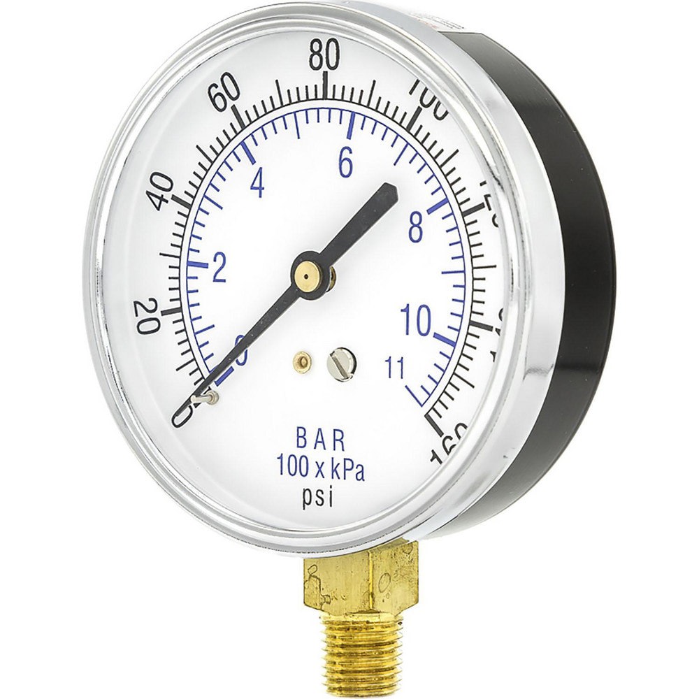 Pressure Gauges; Gauge Type: Utility Gauge ; Scale Type: Dual ; Accuracy (%): 3-2-3% ; Dial Type: Analog ; Thread Type: 1/4