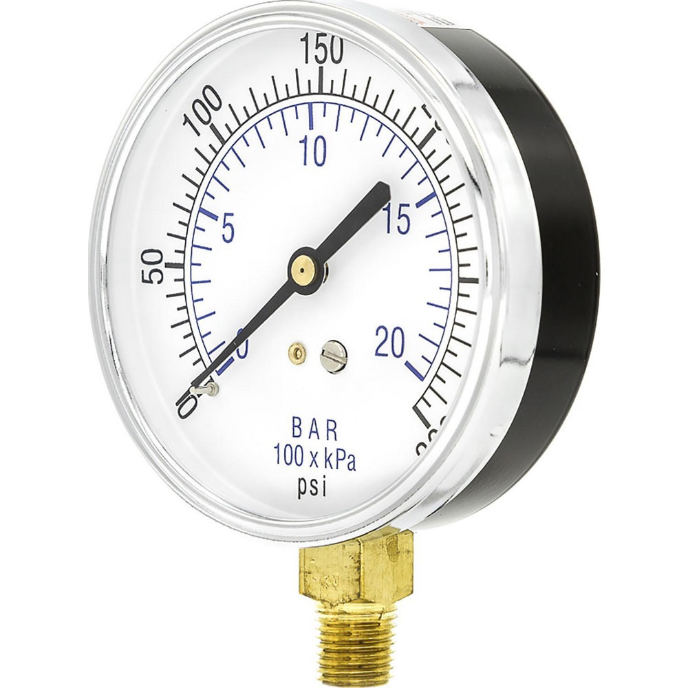 Pressure Gauges; Gauge Type: Utility Gauge ; Scale Type: Dual ; Accuracy (%): 3-2-3% ; Dial Type: Analog ; Thread Type: 1/4