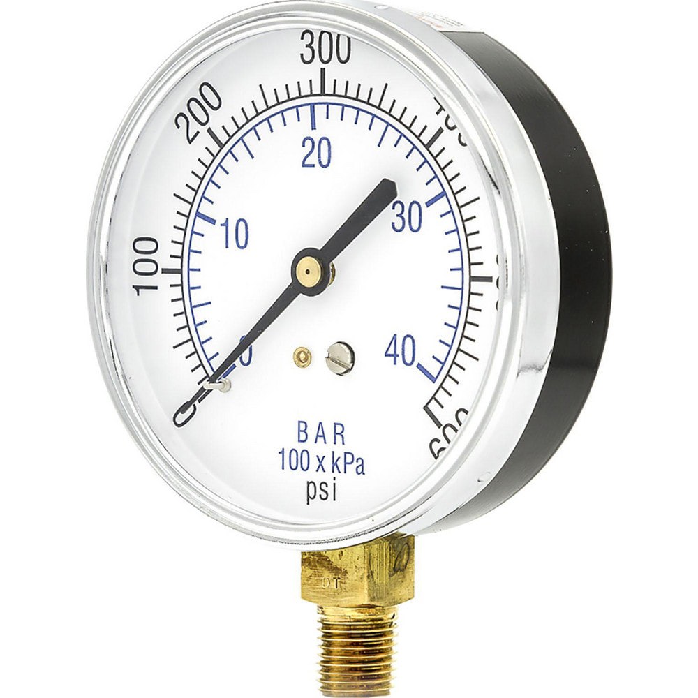 Pressure Gauges; Gauge Type: Utility Gauge ; Scale Type: Dual ; Accuracy (%): 3-2-3% ; Dial Type: Analog ; Thread Type: 1/4
