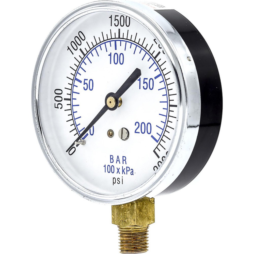 Pressure Gauges; Gauge Type: Utility Gauge ; Scale Type: Dual ; Accuracy (%): 3-2-3% ; Dial Type: Analog ; Thread Type: 1/4
