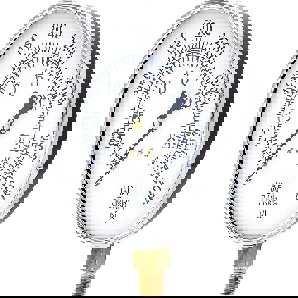 Pressure Gauges; Gauge Type: Utility Gauge ; Scale Type: Dual ; Accuracy (%): 3-2-3% ; Dial Type: Analog ; Thread Type: 1/4