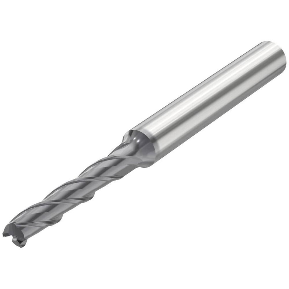Corner Chamfer End Mill: 5.00 mm Dia, 25.00 mm LOC, 3 Flute, 0.05 mm Chamfer Width, Solid Carbide