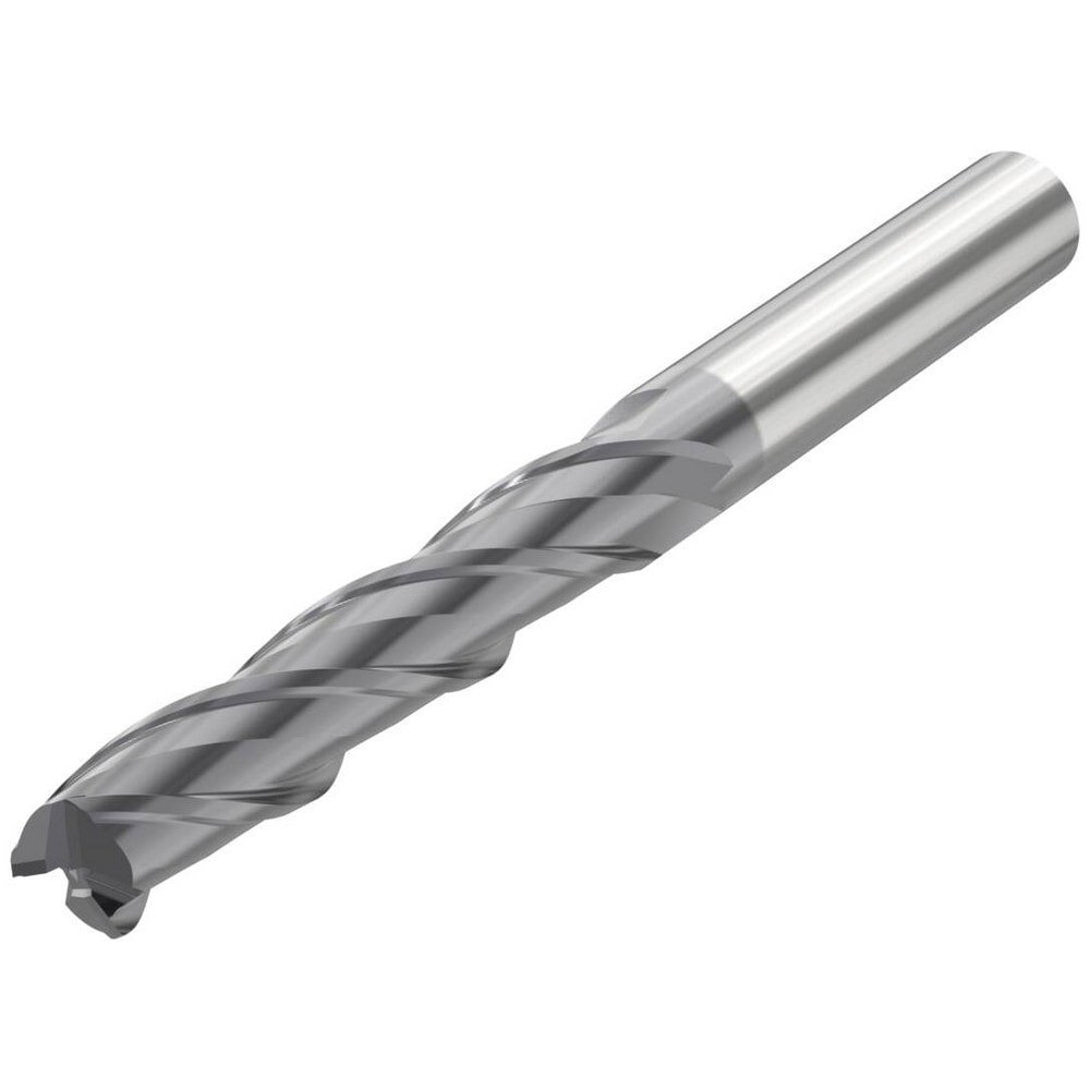 Corner Chamfer End Mill: 6.00 mm Dia, 30.00 mm LOC, 3 Flute, 0.06 mm Chamfer Width, Solid Carbide
