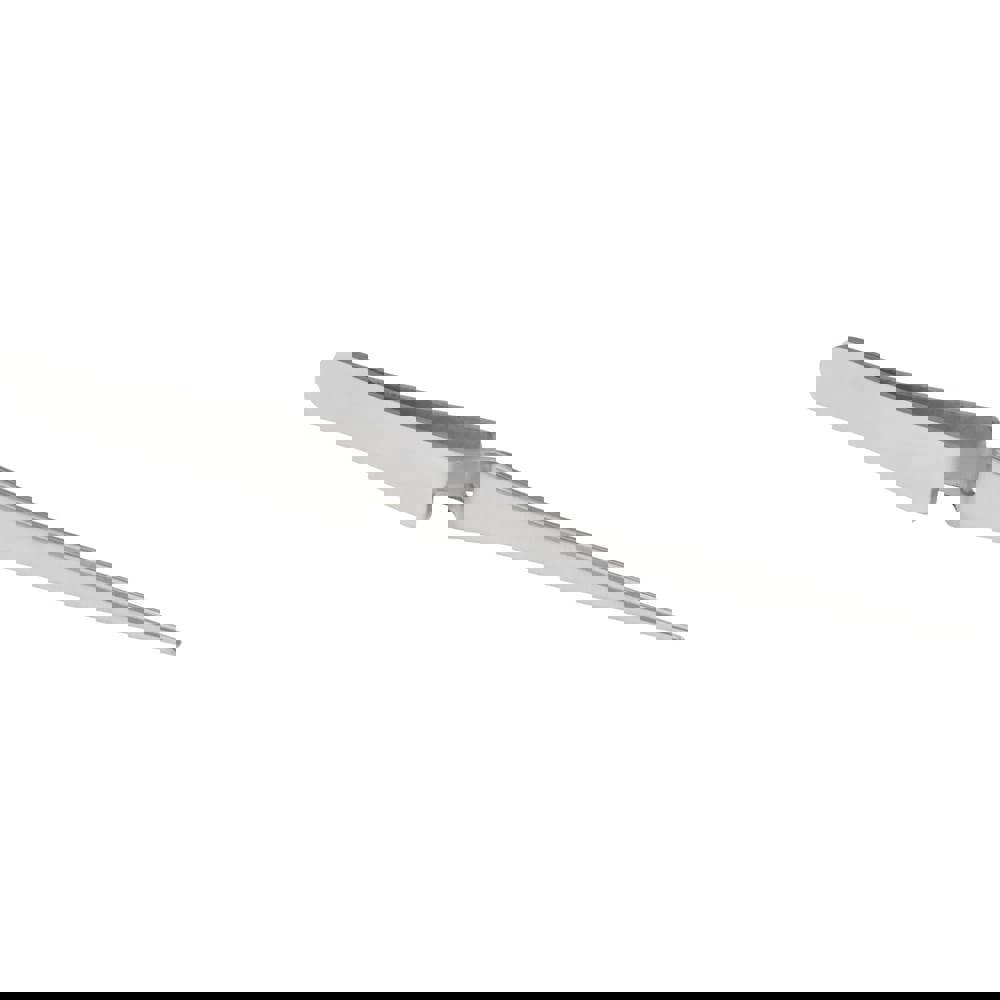 Assembly Tweezer: Stainless Steel, Cross Locking & Fine Point Tip, 6-1/2