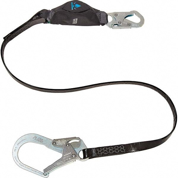 Lanyards & Lifelines; Load Capacity: 310lb ; Type: Lanyard ; Anchorage End Connection: Snap Hook ; Harness Connection: Locking Snap Hook ; For Arc Flash Work: No ; Material: Urethane Coated Polyester