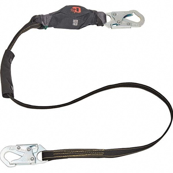 Lanyards & Lifelines; Load Capacity: 310lb ; Type: Lanyard ; Anchorage End Connection: Snap Hook ; Harness Connection: Locking Snap Hook ; For Arc Flash Work: No ; Material: Urethane Coated Polyester