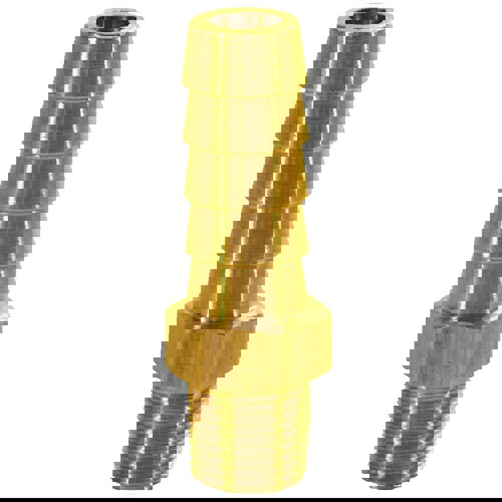 Barbed Hose Fittings; Fitting Type: Hose Barb Insert ; Material: Brass ; Thread Standard: NPTF ; Thread Size: 3/4 ; End Connection: Hose Barb x Male NPT ; Hose Inside Diameter (Inch): 1/2