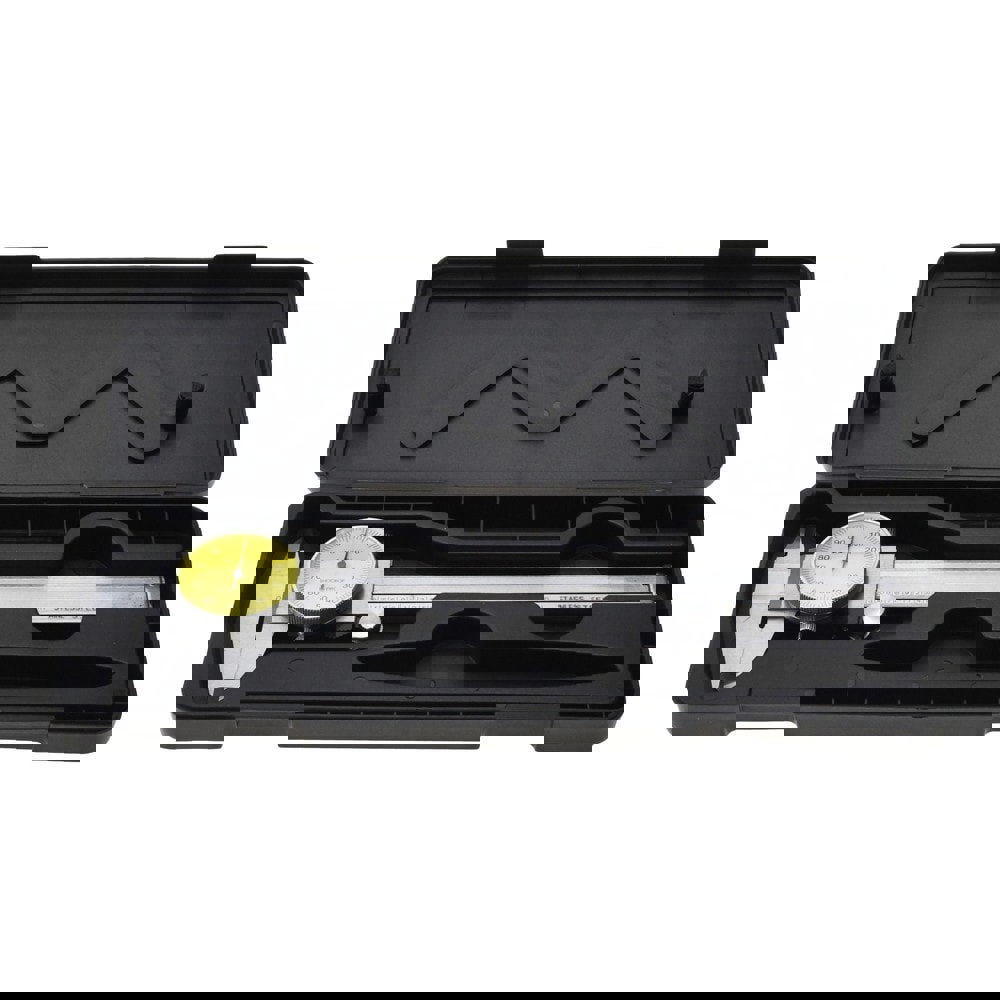 Dial Caliper: 6'' Range, 0.001'' Graduation, 0.1'' per Revolution