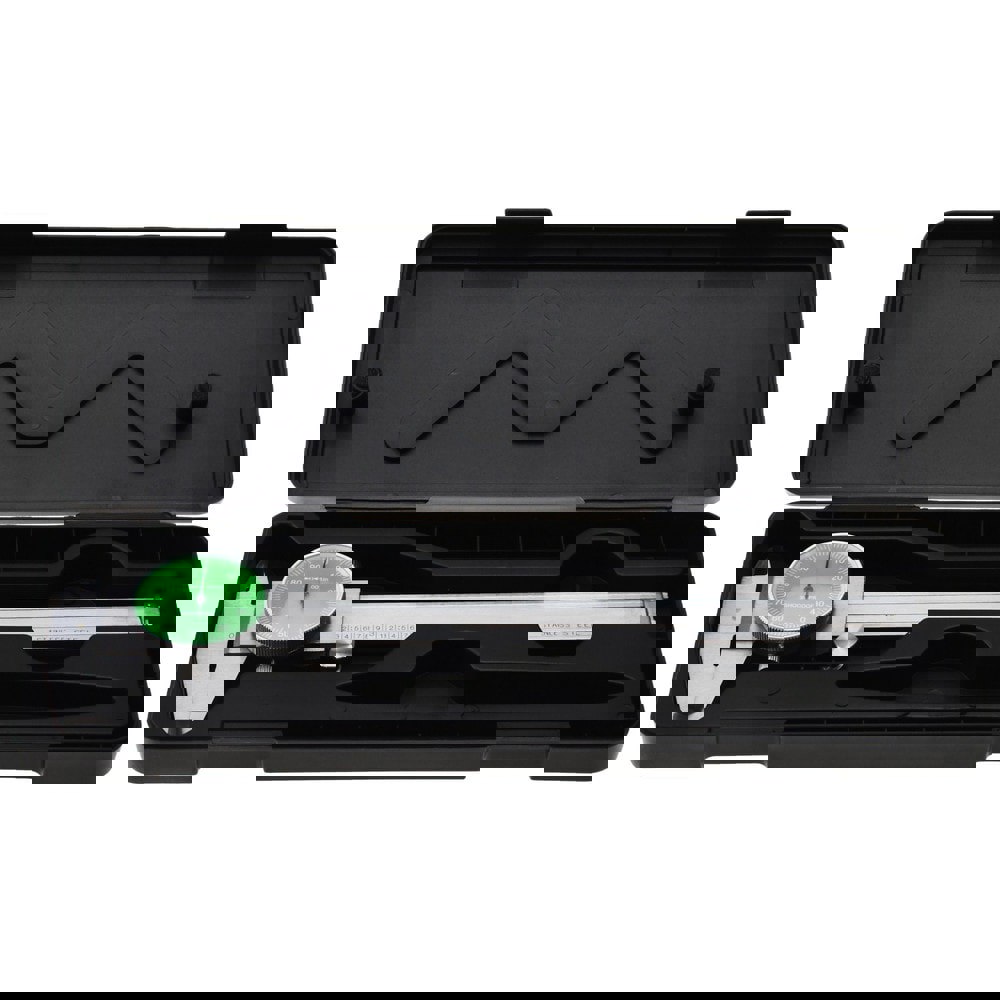 Dial Caliper: 6'' Range, 0.001'' Graduation, 0.1'' per Revolution