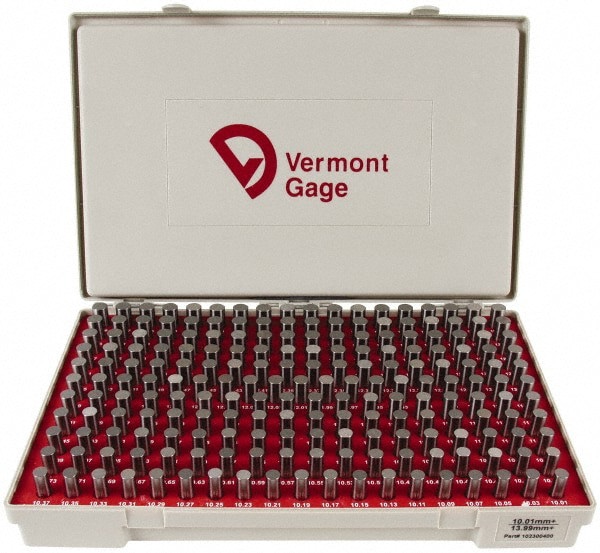 Class ZZ Plug Gage Set: 10.01 to 13.99 mm Range, 200 Pc