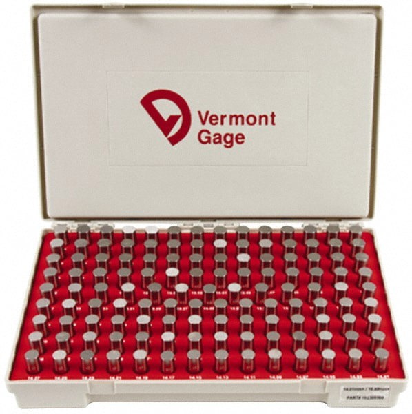 Class ZZ Plug Gage Set: 14.01 to 16.49 mm Range, 125 Pc