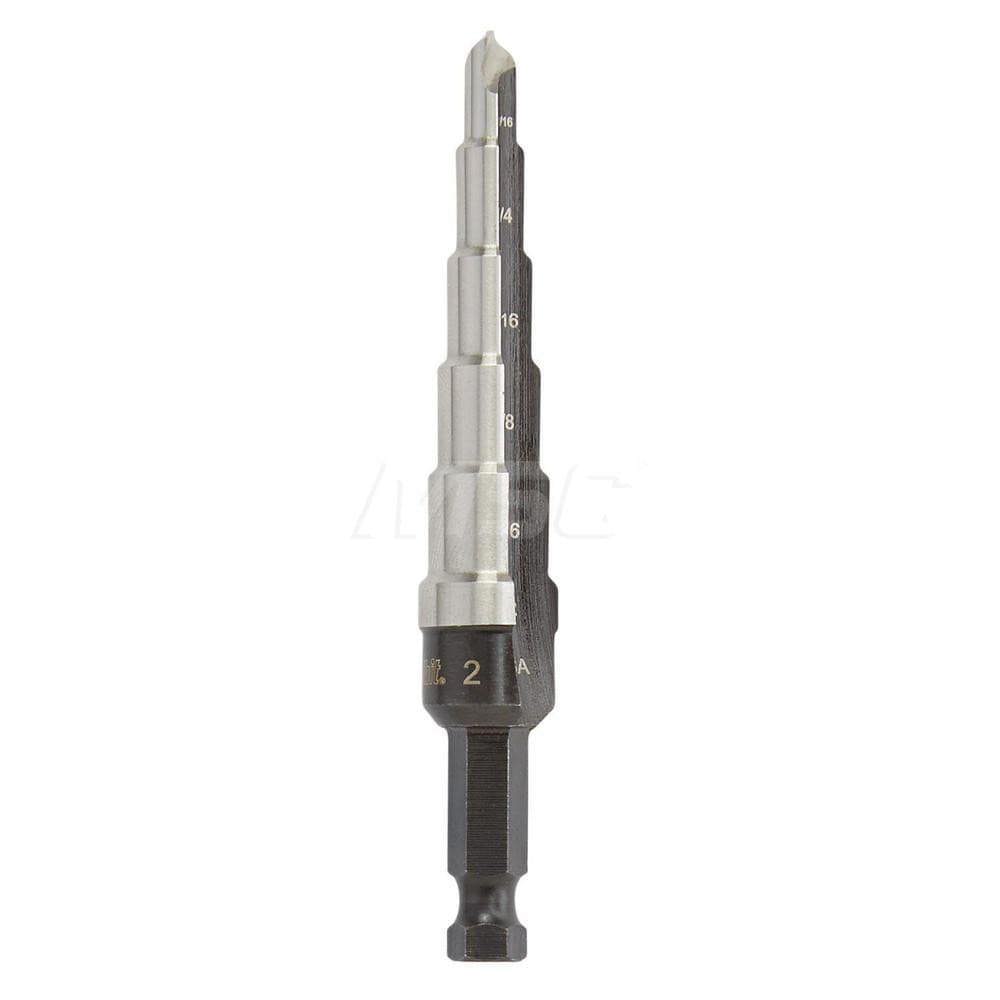 Step Drill Bit: 3/16 to 1/2