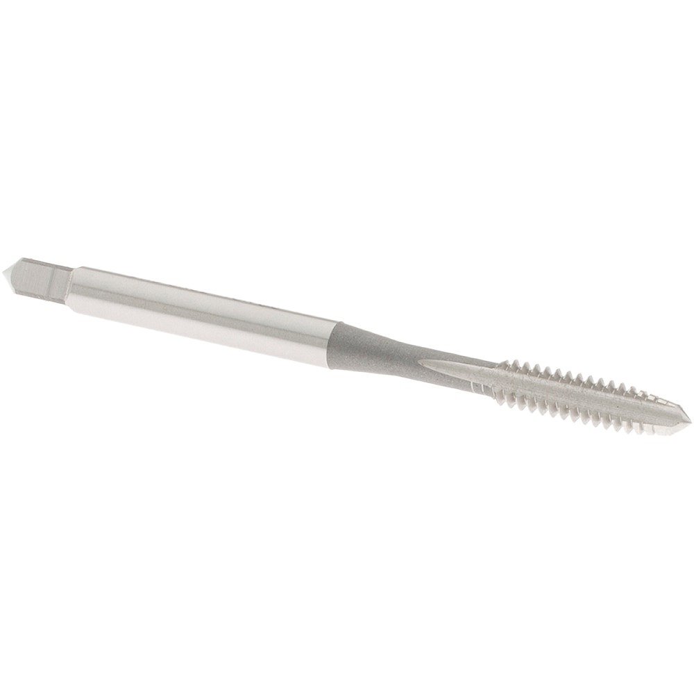 Straight Flute Tap: #6-32 UNC, 3 Flute, Plug Chamfer, 2B Class of Fit, High-Speed Steel, Bright/Uncoated Finish