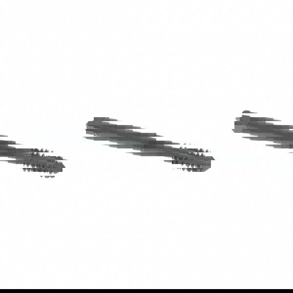 Straight Flute Tap: #6-32 UNC, 3 Flute, Plug Chamfer, 2B Class of Fit, High-Speed Steel, Oxide Finish