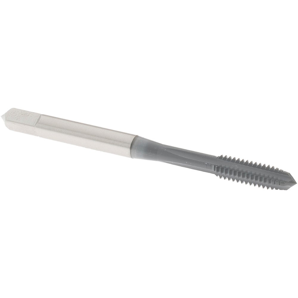 Straight Flute Tap: #8-32 UNC, 4 Flute, Plug Chamfer, 2B Class of Fit, High-Speed Steel
