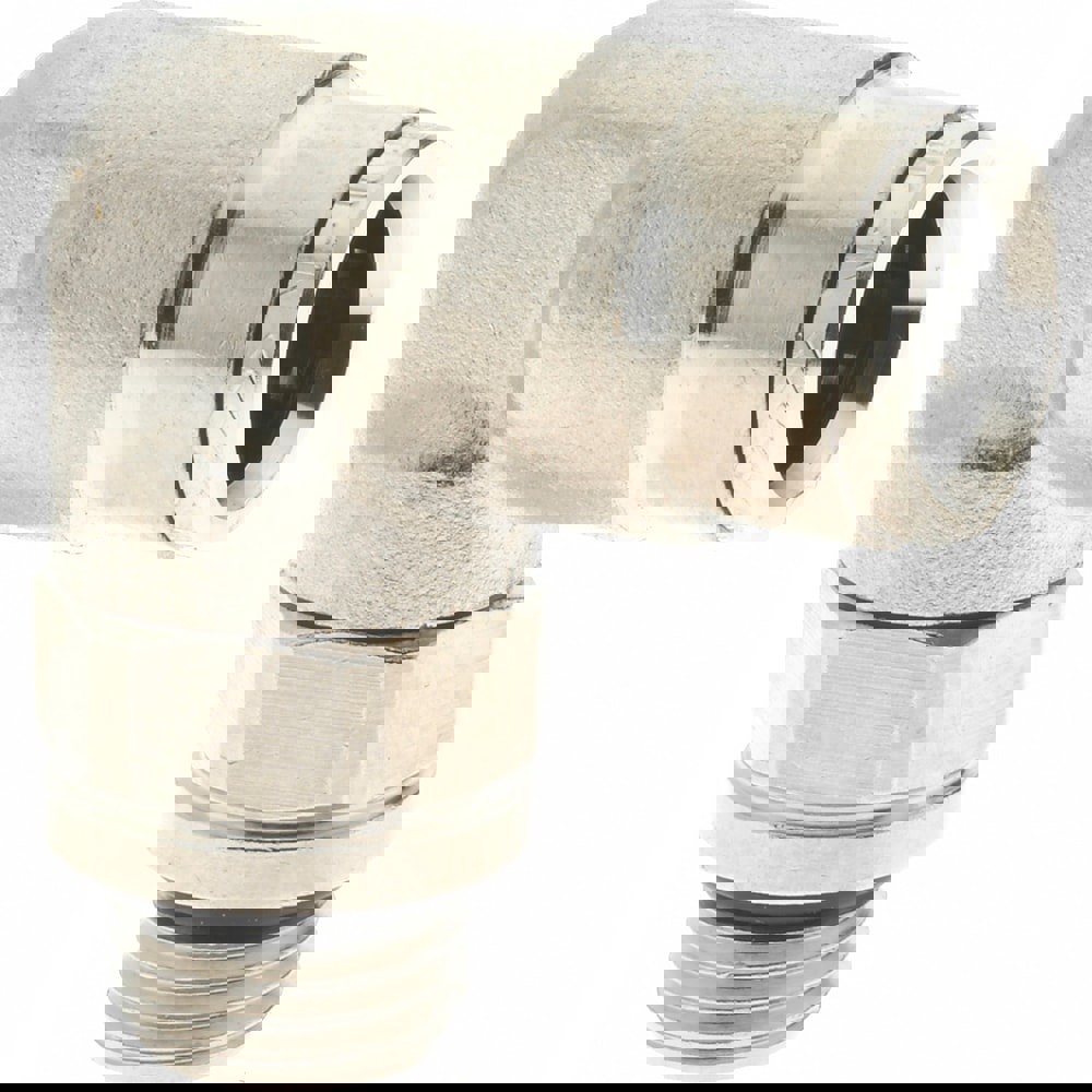 Push-To-Connect Tube to Male & Tube to Male BSPP Tube Fitting: 90 &deg; Swivel Elbow Adapter, 1/4