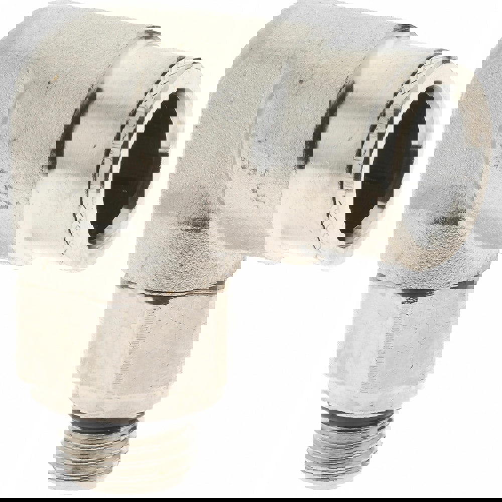 Push-To-Connect Tube to Male & Tube to Male BSPP Tube Fitting: 90 &deg; Swivel Elbow Adapter, 1/4