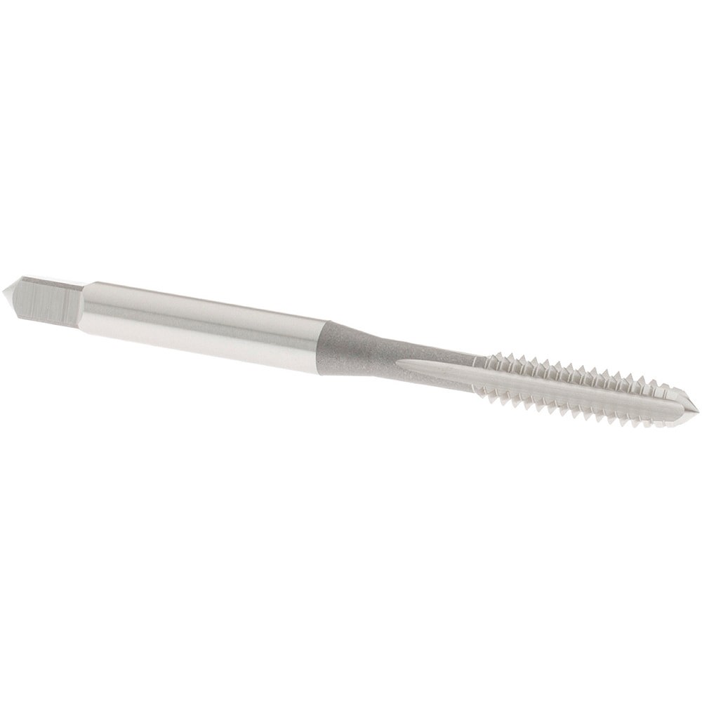 Straight Flute Tap: #10-24 UNC, 4 Flute, Plug Chamfer, 2B & 3B Class of Fit, High-Speed Steel, Bright/Uncoated Finish